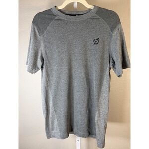 Peloton Women's Gray Heathered Performance Short Sleeve T‎ Shirt Size S